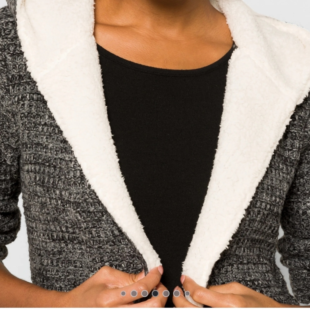 Nola Sherpa Trim Cardigan - Picture 6 of 9